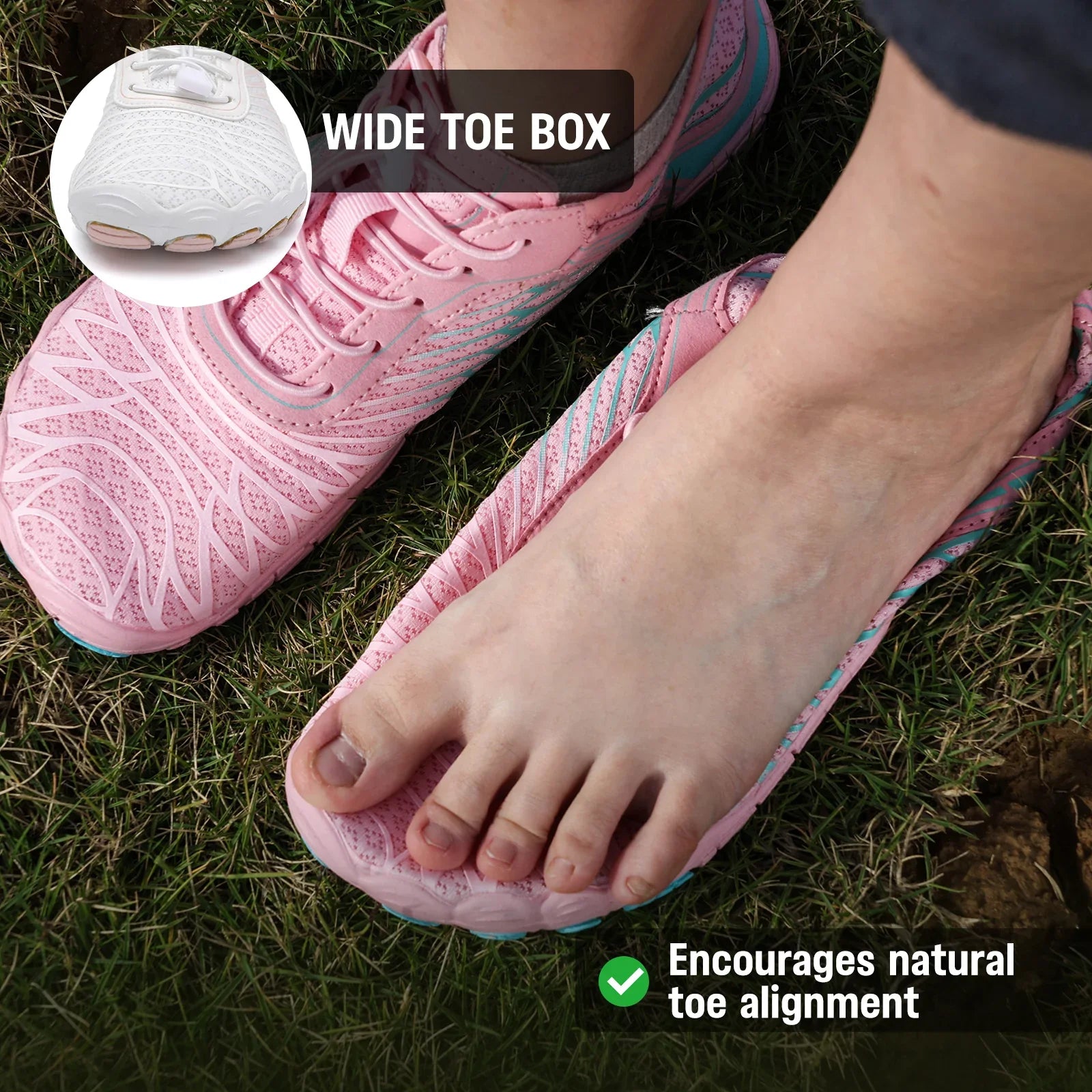 2026New Hiking Barefoot Shoes for Women Mens Wide Toe Box Water Shoe Swimming Walking