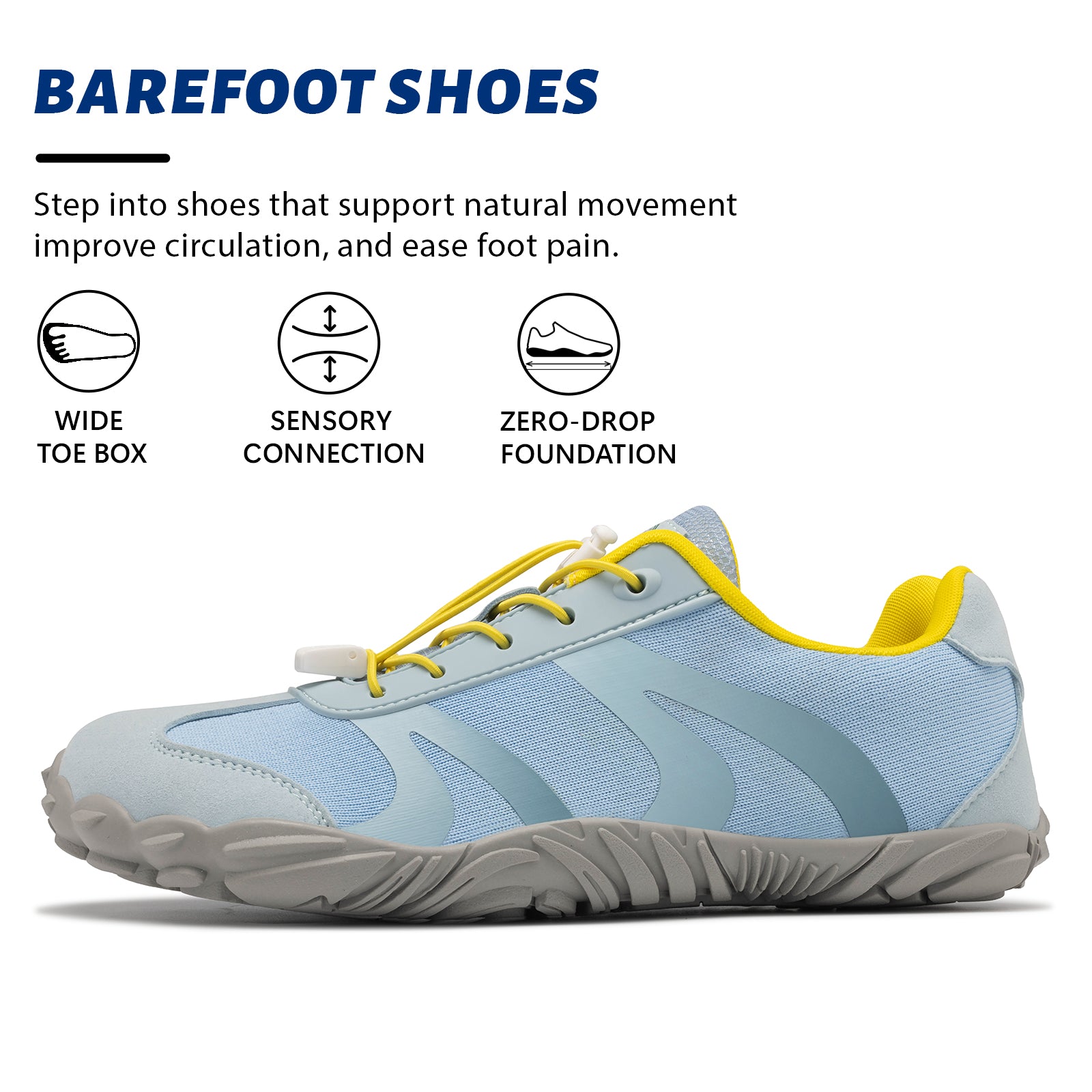 2026 Barefoot Minimalist Shoes – Zero-Drop, Wide Toe Box Sneakers with Removable Arch Support for Natural Movement & All-Day Comfort